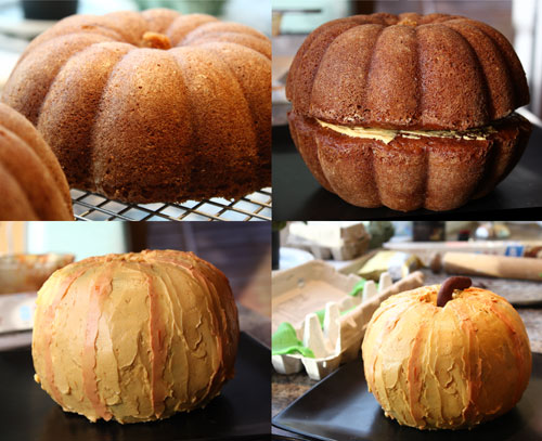 pumpkin-cake-assembly
